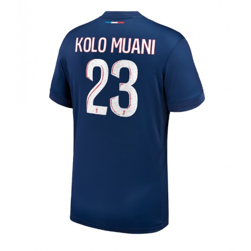 Fotballdrakt Herre Paris Saint-Germain Randal Kolo Muani #23 Hjemmedrakt 2024-25 Kortermet